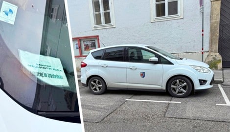 Über mehrere Stunden konnte dieses Magistratsauto in der Ladezone stehen, ohne einen Strafzettel ...