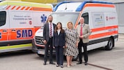 Vertreter des SMD, der Johanniter und der LGA beim Start der Kooperation.