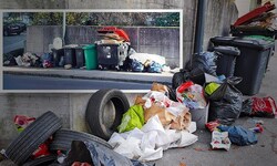 Auch in der Schwarzstraße wuchsen zuletzt Müllberge.