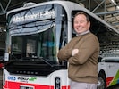Hermann Häckl ist stolz: Albus geht mit dem China-Elektrobus in Linienbetrieb.