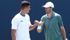 Alexander Erler (li.) und sein Doppelpartner Robert Galloway