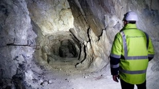 Blick in den Koralm-Stollen, wo bereits 1985 Lithium entdeckt wurde.