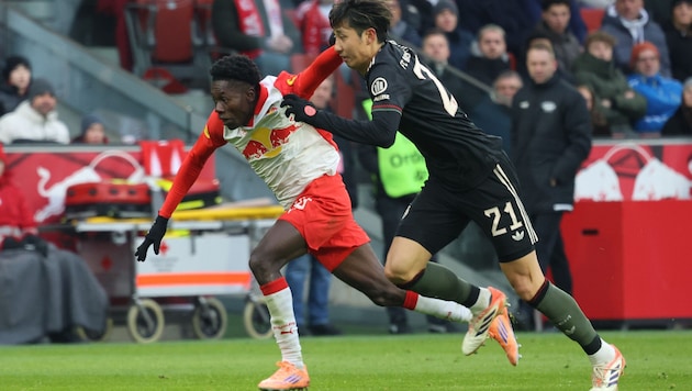 Edmund Baidoo (li.) zeigte in der Vorbereitung auf.