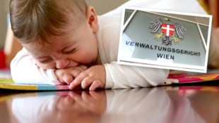 Ein Baby (Symbolbild) machte nachts „Lärm“, die Nachbarin erstattete Anzeige.