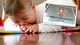 Ein Baby (Symbolbild) machte nachts „Lärm“, die Nachbarin erstattete Anzeige.