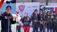 Johannes Aigner (li.) jubelt über seinen 50. Weltcup-Sieg, auch seine Schwester Veronika siegte ...