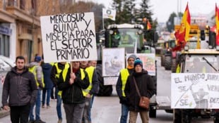 Protest gegen das Mercosur-Abkommen in Spanien