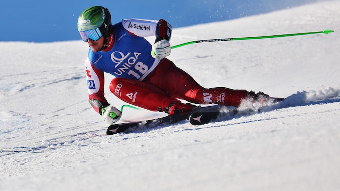 Noel Zwischenbrugger zeigte in dieser Saison auch schon im Super-G auf – in Bosnien lief es aber ...