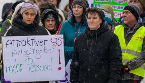Am Montag dieser Woche gab’s einen Protest vor dem Landhaus, nächste Woche wird gestreikt.