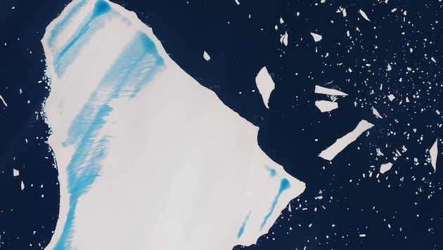 Satellitenaufnahmen zeigen das Drama im Südatlantik: Eisberg A23a löst sich auf