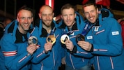 Christoph Sumann, Daniel Mesotitsch, Simon Eder und Domink Landertinger holten 2014 in Sotschi ...