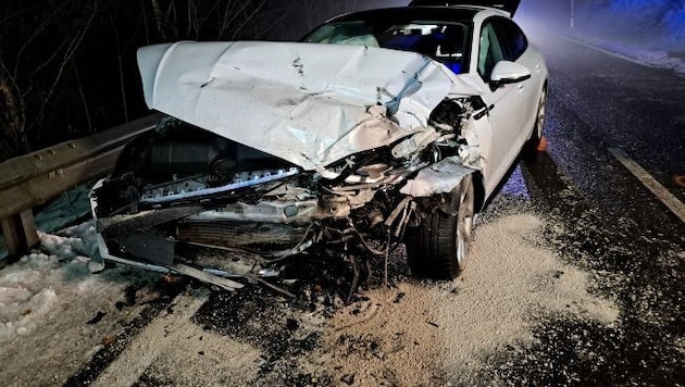 Heftige Bilder von der Unfallstelle auf der L715