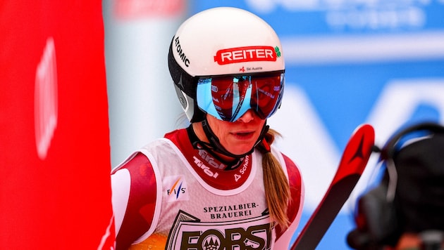 Mirjam Puchner hatte mit dem Nebel zu kämpfen.