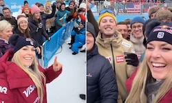 Lindsey Vonn hatte in Tarvisio ihre Freude mit den österreichischen Fans.