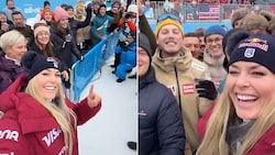 Lindsey Vonn hatte in Tarvisio ihre Freude mit den österreichischen Fans.