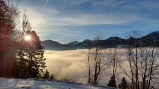 Unten kalt und nebelig, oben sonnig: Das Wochenende wird von ausgeprägtem Inversionswetter ...