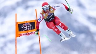 Vincent Kriechmayr mischte am Samstag an der Spitze voll mit.