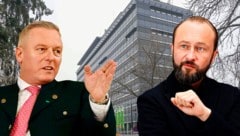 Die Energie Steiermark senkt ihre Tarife – zur Freude von Mario Kunasek (links) und Max ...