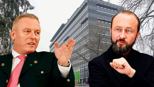 Die Energie Steiermark senkt ihre Tarife – zur Freude von Mario Kunasek (links) und Max Lercher.