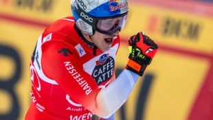 Besser geht‘s nicht! Marco Odermatt ballte in Wengen wieder einmal die Siegerfaus.