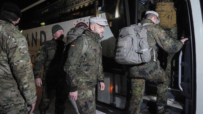 Deutsche Bundeswehrsoldaten auf Erkundungsmission in der grönländischen Hauptstadt Nuuk