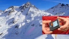 Ein Lawinenverschüttetensuchgerät, umgangssprachlich als „Pieps“ bezeichnet, erhöht die ...