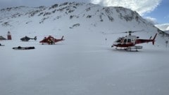 Am Piz Badus im Schweizer Tujetsch wurde am Freitag eine Gruppe Tourengeher von einer Lawine ...