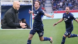 Der Erfolgslauf von Trainer Christian Ilzer (kleines Bild links oben) und seinen Hoffenheimern ...