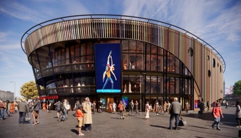 Noch als Computeranimation, bald in echt: das neue Theater im Prater.