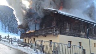 Bauernhaus in Stuhlfelden geriet am Samstag in Brand.