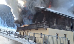 Bauernhaus in Stuhlfelden geriet am Samstag in Brand.