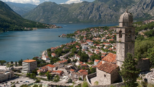 Hotspot für Urlauber: die Bucht von Kotor in Montenegro