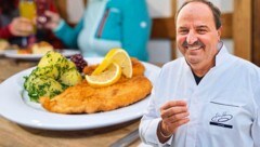 Steirische Wirte wollen Johann Laufer mit ihrem Schnitzel (hier etwa am Wilden Berg in Mautern) ...
