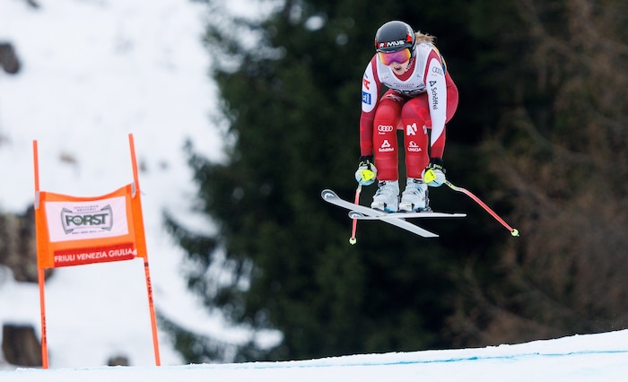 Nina Ortlieb fuhr am Samstag in Tarvis auf Platz fünf.