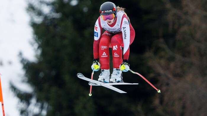 Nina Ortlieb fuhr am Samstag in Tarvis auf Platz fünf.