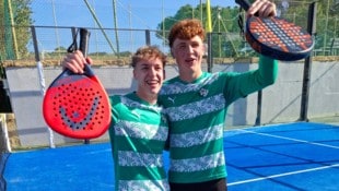 Zwei 19-Jährige triumphierten: Raphael Gschösser und Christian Huetz (r.).