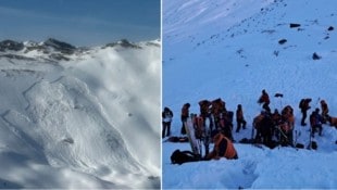 Bei dem Lawinenabgang im Salzburger Pongau mit fünf Toten hat es sich um eine geführte Gruppe ...