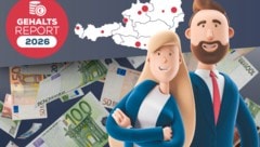 Krone+ zeigt die Gehalts-Karte von Österreich – wo 2026 am meisten verdient wird und wo am ...