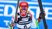 Cornelia Hütter fiel im Super-G weit zurück.