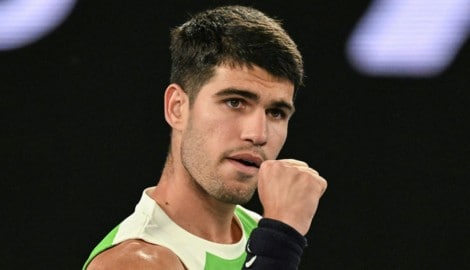 Carlos Alcaraz steht in der zweiten Runde der Australian Open.