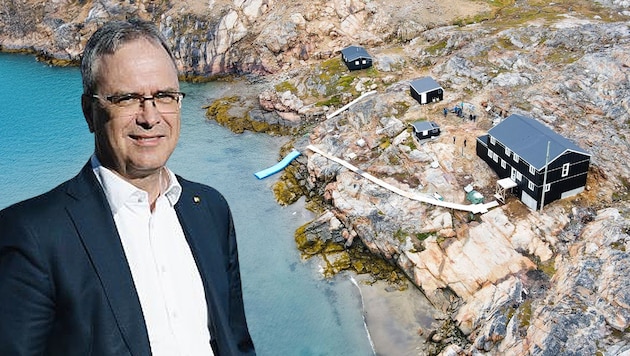 Rektor Peter Riedler und die Grazer Forschungsstation in Grönland