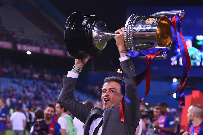 Drei Jahre lang coachte Luis Enrique die „Blaugrana“, mit den Katalanen gewann er zweimal die ...