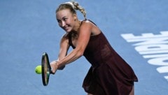 Anastasia Potapova verfügt über eine starke Rückhand.
