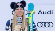 Lindsey Vonn verlor in Tarvis ihr Lächeln nicht, auch wenn sie sich ärgerte.