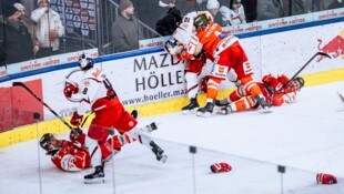 Hitzige Szenen und ein ordentliches Faustkampf: Salzburg und Bozen war auch am Sonntag wieder ...