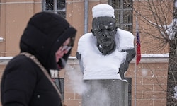 Der Winter hat Russland fest im Griff – ein Bild aus St. Petersburg.