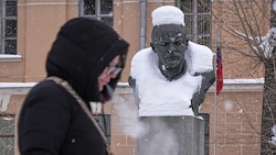 Der Winter hat Russland fest im Griff – ein Bild aus St. Petersburg.