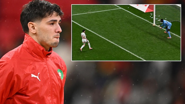 Marokkos Brahim Diaz vergab einen „Panenka-Elfmeter“ und war der Pechvogel des Abends.