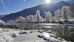 „Krone“-Leser Werner Buchacher gelang dieser winterliche Schnappschuss der Gail in ...