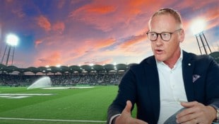 Sturm-Vize und Bauprofi Peter Schaller spricht über den Zustand des Grazer Stadions.